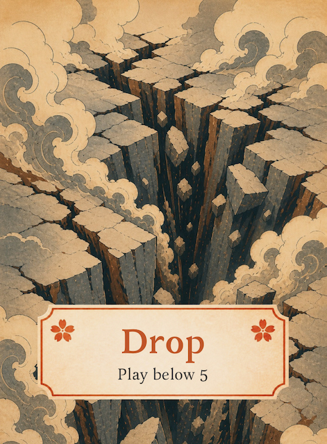 Drop action card