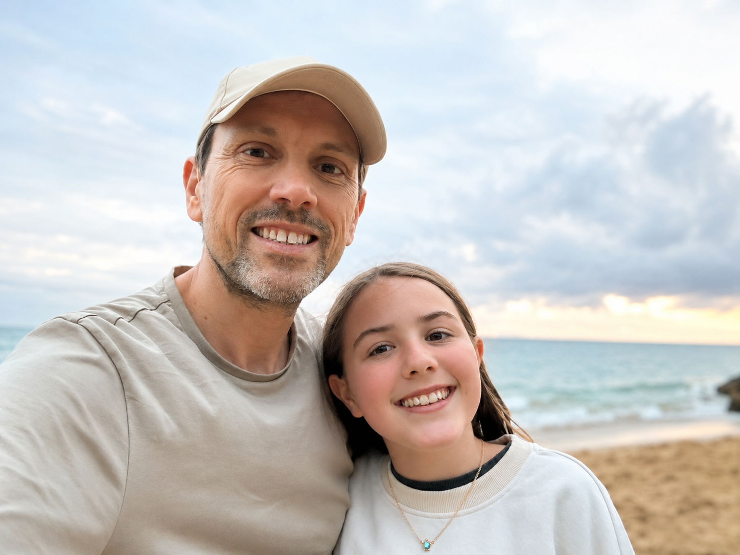 Martyn and Marie, the father-daughter team behind Space Mochi Games